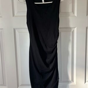 Leith Black Asymmetrical Dress